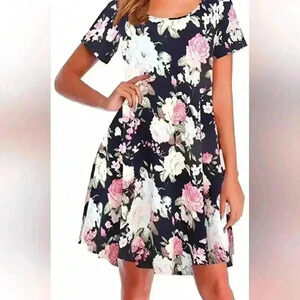 2/$30 Colorful Floral Cottagecore Coquettegirl Whimsy‎ Belaroi dress (#516)